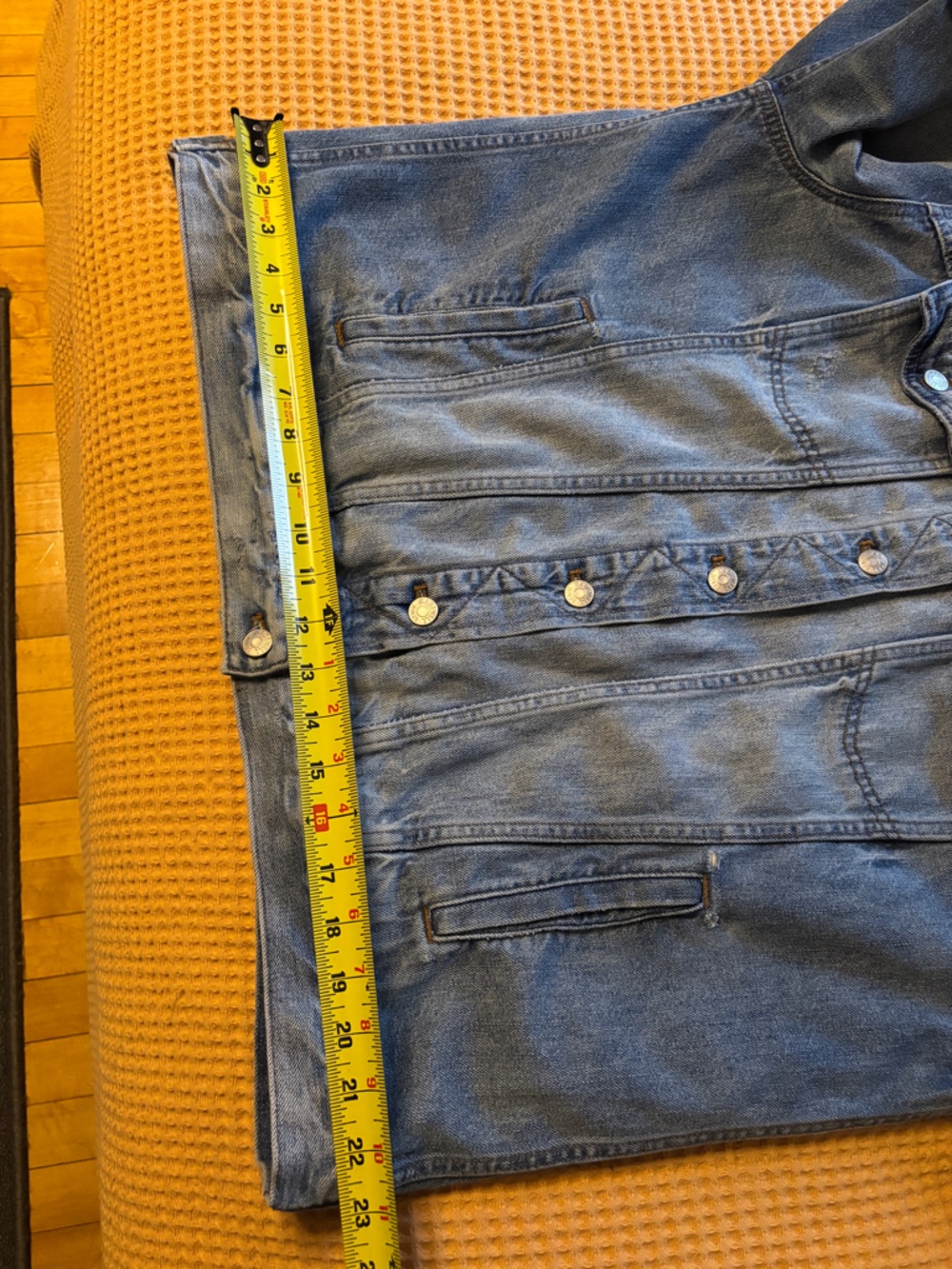 EUC Madewell Oversized Blue Jean Jacket | Distressed Denim | Women’s Plus 1X - Picture 12 of 16